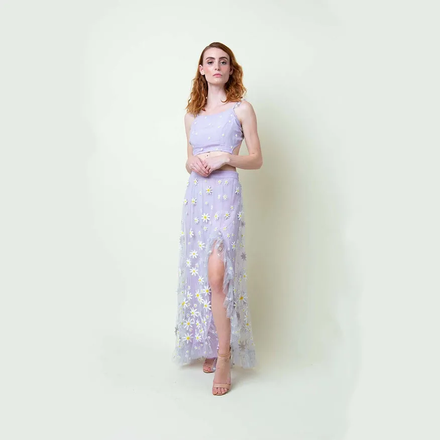 Amor Embroidered Crop Blouson