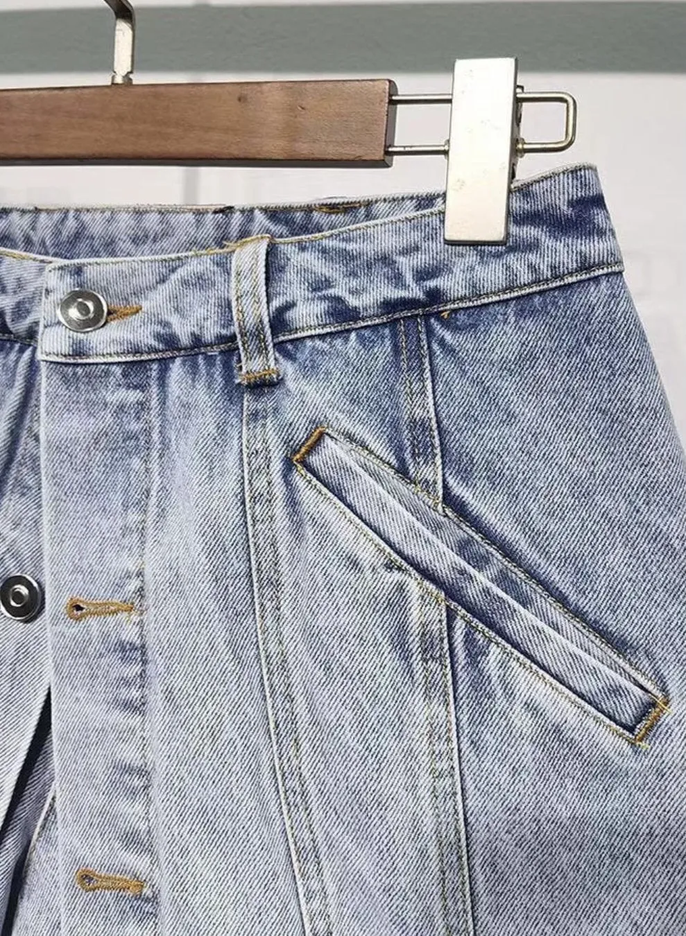 Jessica Bara April High Waisted Denim Shorts