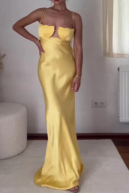 Luxury Cut-Out Bodycon Maxi Dress