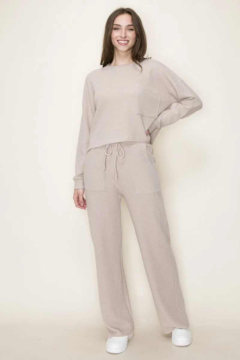 Taupe Knit Bottoms